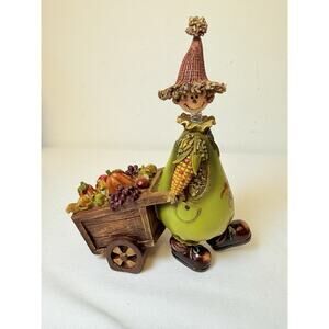 Delton Products Resin Whimsical Bubble Head Scarecrow Fall/ Thanksgiving Decor